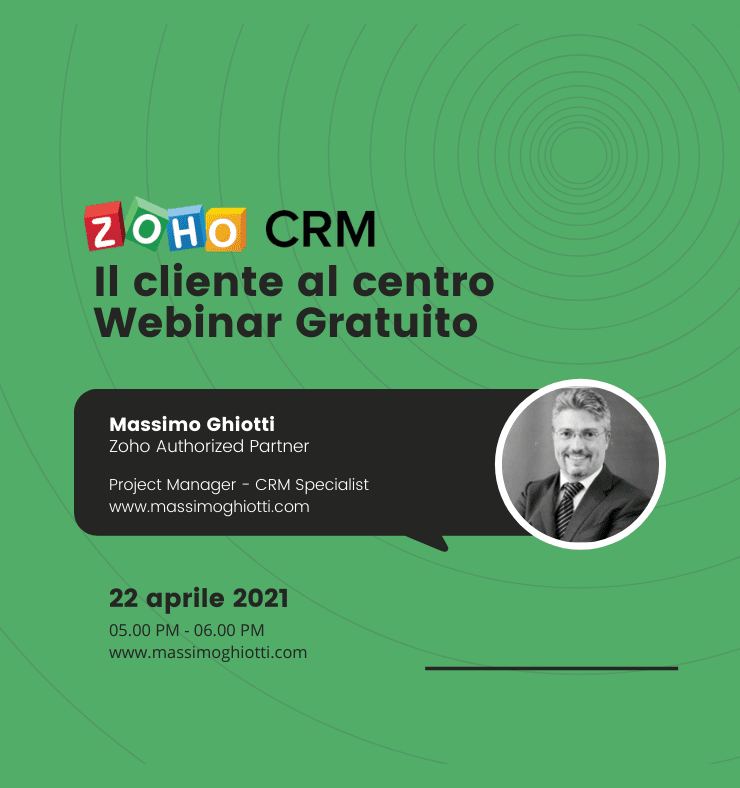 WEBINAR GRATUITO - ZOHO CRM